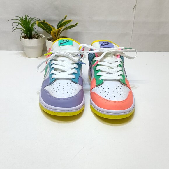 Nike Dunk Low SE Easter Candy Men 8.5 WMNS 10 Multi-Color DD1872-100 Wore Twice! - Picture 3 of 13